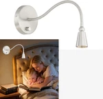 Dimmable Led Wall Lamp With Flexible Gooseneck Eye-caring Bedside Light. Fixed Price $77.99.