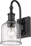 Z-lite Bryant 5.5 In. 1-LIGHT Matte Black Wall Sconce With Glass Shade 734-1S-MB. Fixed Price $31.11.