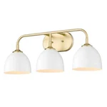 Golden Lighting Zoey 8 In. 3-LIGHT Olympic Vanity. Fixed Price $42.95.