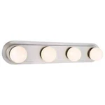 Midford 160-WATT Equivalent 4-LIGHT Brushed Nickel Integrated Led Hollywood. Fixed Price $47.50.