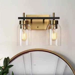 Zevni 12 In. Modern 2-LIGHT Brass Gold Bathroom Vanity. Fixed Price $50.81.