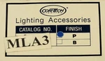 Con-tech Lighting MLA3 MLA-3 Track Flexible Cable. Fixed Price $18.00.