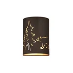 Vaxcel Katmai Light Wall Sconce, Noble Bronze/inner Brass Gold - W0277. Fixed Price $139.99.