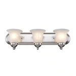 Bel Air Lighting Cabernet 24 In. 3-LIGHT Brushed Nickel Bathroom Vanity. Fixed Price $45.99.