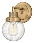 Hinkley Lighting 5930 Brass Poppy Single 10"H Bathroom Sconce. Fixed Price $149.00.