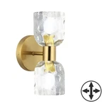 Dainolite Vallora Light Bath/vanity, Aged Brass/clear VLA-102W-AGB-CLR. Fixed Price $142.00.