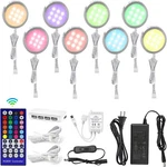 Aiboo Color Changing Led Under Cabinet Slim Puck For Shelf Display. Fixed Price $49.99.