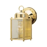 Westinghouse 66936 60-WATT Polished Brass Square Wall Lantern Quantity 1. Fixed Price $39.34.