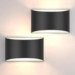 Folksmate Modern Led Wall Sconces, 3000K Warm White Lights Set Of Black. Fixed Price $53.67.