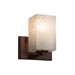Justice Design Fusion Wall Sconce In Dark Bronze FSN-8441-15-WEVE-DBRZ. Fixed Price $156.96.