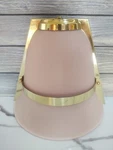 Vintage Hollywood Regency Wall Sconce Frosted Glass Shade Pink /mauve. Fixed Price $50.00.