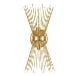 Yubole Brass Vanity Mid-century Starburst Wall Sconce Lighting Modern 2.... Fixed Price $132.00.