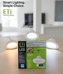 Eti 6" Led Recessed Downlight With Nightlight Trim + Cct (model: 53804102) New. Fixed Price $19.99.