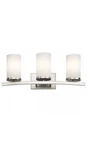 Kichler Lighting 45497NI Crosby Bathroom Vanity Brushed Nickel. Fixed Price $110.00.