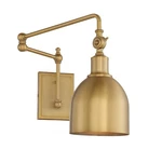 Savoy House 1-LIGHT 14" Adjustable Wall Sconce, Natural Brass M90019NB. Fixed Price $218.00.