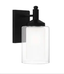 Dsi Lighting Jaylin 6 In. 1-LIGHT Matte Black Sconce With Clear Frosted Glass. Fixed Price $40.00.