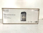 Home Decorators Sirrine 3-LIGHT Black Outdoor Wall Clear Seeded Glass New. Fixed Price $69.99.