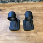Set Of 2 Vintage Black Wall Mounted Cast Lantern Lamp Bracket Progress Lighting. Fixed Price $29.95.