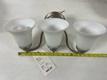 3 Light Brushed Nickel Wall Sconce - Has Few Blemishes For Parts Repair. Fixed Price $29.95.