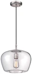 Minka Lavery 1 Light Pendant, Brushed Nickel. Fixed Price $279.00.