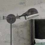 Linthal Dark Bronze Adjustable Plug-in Swing Arm Wall Lamp. Fixed Price $248.00.