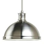 Sea Gull 65086-962 Pratt Street Metal Pendant Brushed Nickel Farmhouse Style. Fixed Price $74.95.
