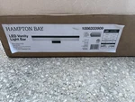 Hampton Bay Eldridge 24 In. Matte Black 1-LIGHT Led Bathroom Vanity Bar. Fixed Price $51.50.