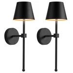 Kdg Wireless Wall Sconces Set (small) L4.5 H13 D6.5 Inch, Black (2 Pack). Fixed Price $83.23.