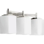 Quorum Delta Vanity Light, Satin Nickel 5084-3-65. Fixed Price $180.00.
