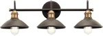 Clyde 3-LIGHT Vanity Elegant Olde Bronze Finish, 26.25. Fixed Price $416.99.
