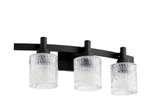 Quorum International 5184-3-69 Stadium Bathroom Vanity Light Noir. Fixed Price $159.00.