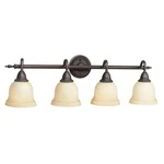 World Imports 8384-88 Montpelier Oil Rubbed Bronze 4-LIGHT Bath Bar. Fixed Price $130.83.