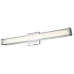 Abra Lighting 1LT (l) Curved Metal Vanity/frosted, Chrome 20133WV-CH-BEND. Fixed Price $458.00.
