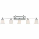 Quoizel NL8605C 5-LIGHT Nicholas Bath In Polished Chrome. Fixed Price $398.99.
