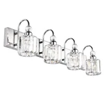 Ralbay Modern Led Crystal Bathroom Vanity 4-LIGHTS Stainless Steel Cry.... Fixed Price $156.73.
