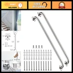 36" Anti-slip Shower Grab Bar 2 Pack Bathroom Safety Handrail For Elderly, Bru. Fixed Price $95.99.