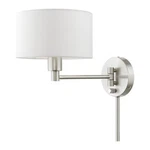 Livex Swing Arm Wall Lamps Light 9" Lamp, Nk/owh 40080-91. Fixed Price $197.96.