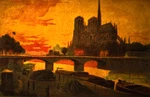 Abside Of Notre-dame Seine River Paris France Day Night Hold To Light Postcard. Fixed Price $49.99.