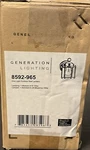 Sea Gull 8592-965, New Castle Outdoor Wall Light In Antique Brushed Nickel. Fixed Price $35.20.