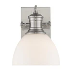 Hines 1-LIGHT Pewter With Opal Glass Bath Vanity By Golden Lighting. Fixed Price $79.99.