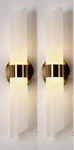 Pack Uolfin 21" Mid-century Modern Brass Gold Wall Sconce Led Frosted Glass. Fixed Price $94.99.