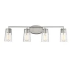 Savoy House 8-7045-4 Sacremento Light 32"W Bathroom Vanity Nickel. Fixed Price $322.00.