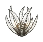 Crystal Wall Sconce Dark Graphite Elk Lighting Naples 13" 16361-2 New. Fixed Price $98.87.