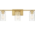 Meridian M80038NB Vanity, 3-LIGHT 180 Total Watts, Natural Brass. Fixed Price $140.40.