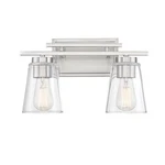Savoy House Calhoun 2-LIGHT Bathroom Vanity Light, Satin Nickel 8-1020-2-SN. Fixed Price $124.10.