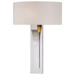 Kovacs P1705-613 Light 16.75" Tall Energy Efficient Wall Sconce Nickel. Fixed Price $275.20.