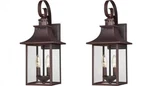 Quoizel CCR8408CU Traditional Chancellor Outdoor Lantern Fixture, Brown - 2 Pack. Fixed Price $377.18.