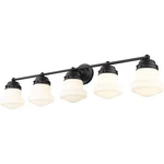 Z-lite 735-5V-MB Vaughn Light 40.75 Inch Matte Black Vanity Wall. Fixed Price $284.00.