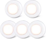 Star-spangled Push Tap Light, 2.8 Mini Night Inch, 5 Pack, Warm White. Fixed Price $14.76.