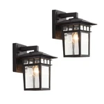 Outdoor Wall Lantern, Exterior Lighting Fixtures Mount, 2 Pack Black Out.... Fixed Price $111.08.